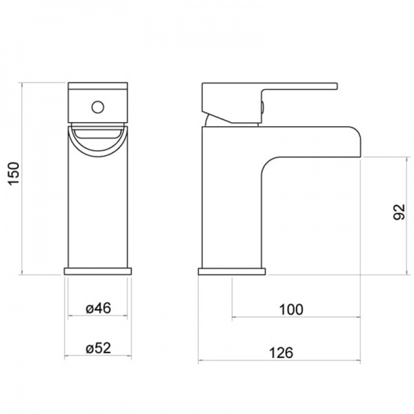 '500' Series  Waterfall Basin Mixer